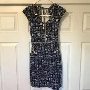 Postage stamp dress